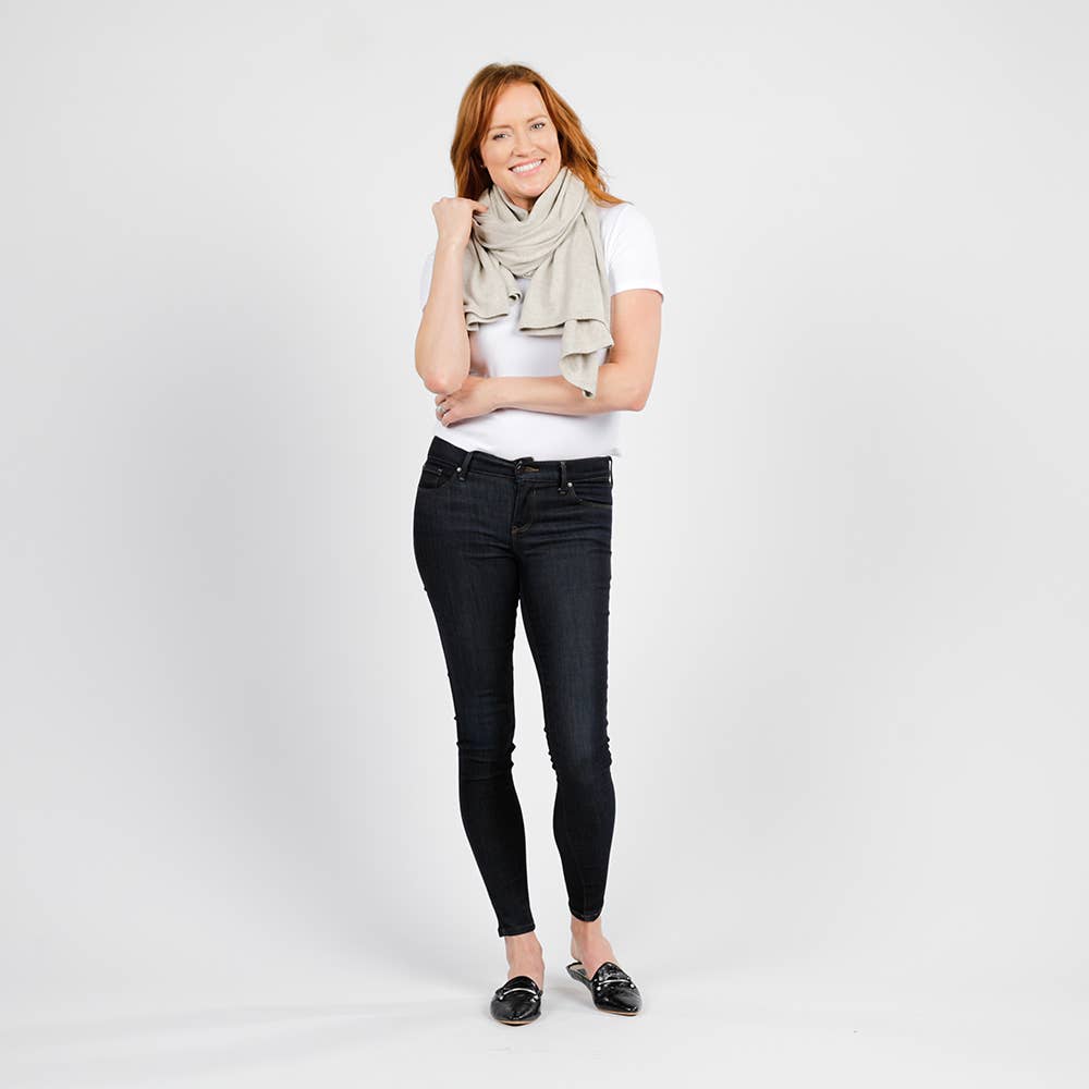 zestt organics - Dreamsoft Organic Cotton Travel Scarf - Birch