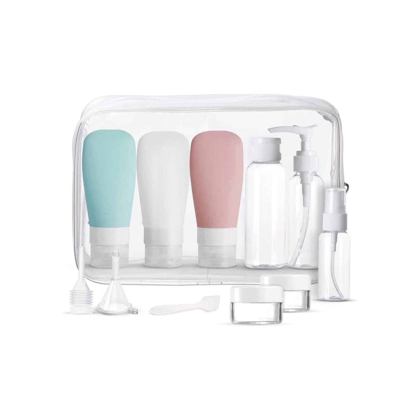 Travel Bottle Set for Toiletries - 11 Piece -  Multicolor2