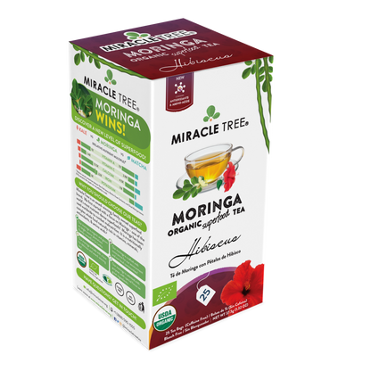 Miracle Tree - Organic Moringa Tea: Hibiscus