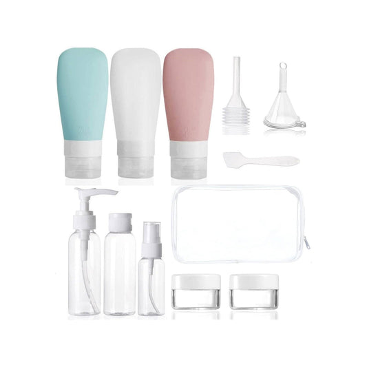 Travel Bottle Set for Toiletries - 11 Piece -  Multicolor2