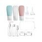 Travel Bottle Set for Toiletries - 11 Piece -  Multicolor2