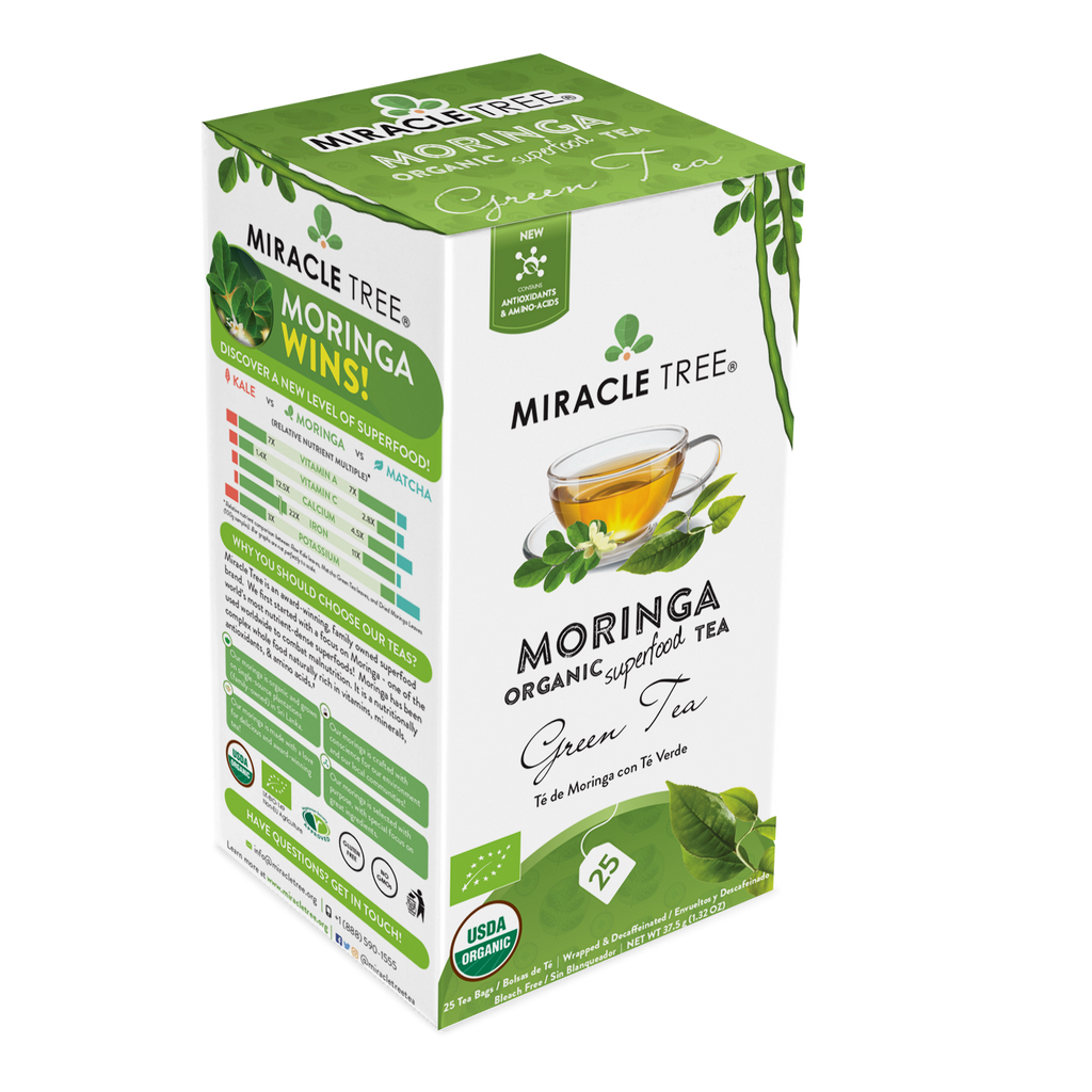 Miracle Tree - Organic Moringa Tea: Green Tea