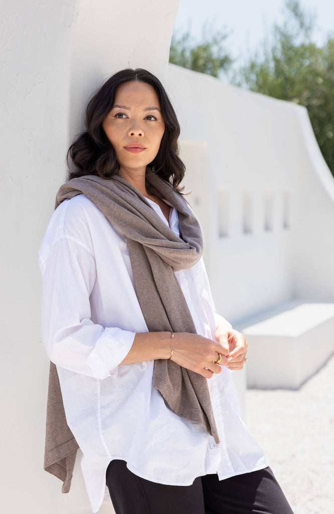 zestt organics - Dreamsoft Organic Cotton Travel Scarf Latte