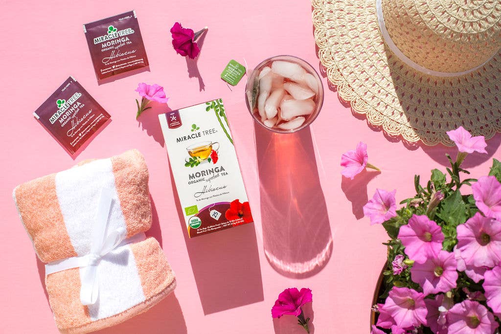 Miracle Tree - Organic Moringa Tea: Hibiscus
