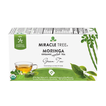 Miracle Tree - Organic Moringa Tea: Green Tea