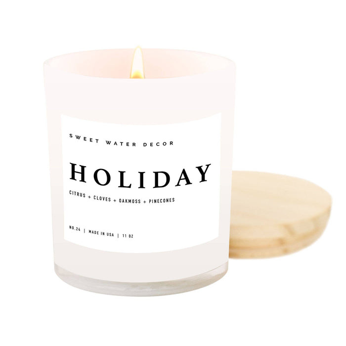 Sweet Water Decor - Holiday 11 oz Soy Candle - Christmas Home Decor & Gifts