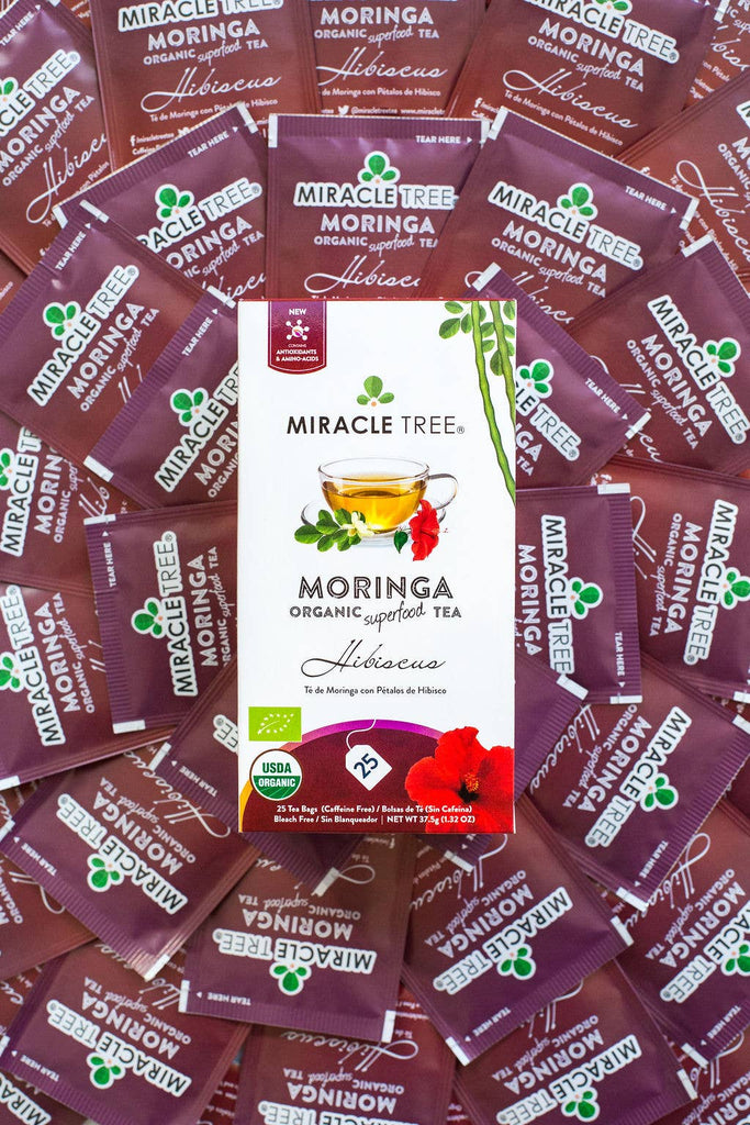 Miracle Tree - Organic Moringa Tea: Hibiscus