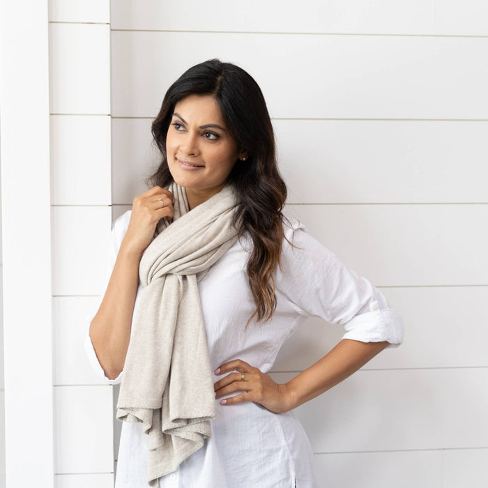 zestt organics - Dreamsoft Organic Cotton Travel Scarf - Birch