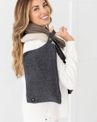 zestt organics - The Dreamsoft Travel Scarf Carry Pouch - Graphite