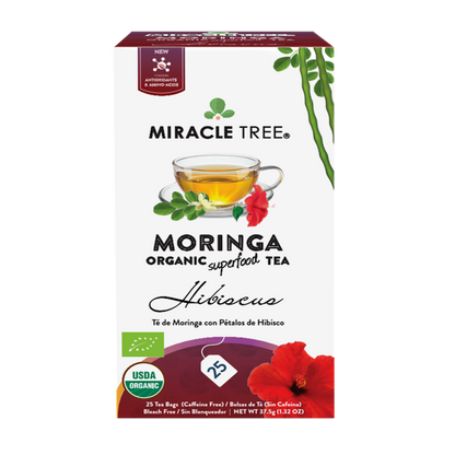 Miracle Tree - Organic Moringa Tea: Hibiscus