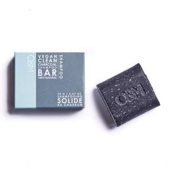 O&M Charcoal + Plum Shampoo Bar