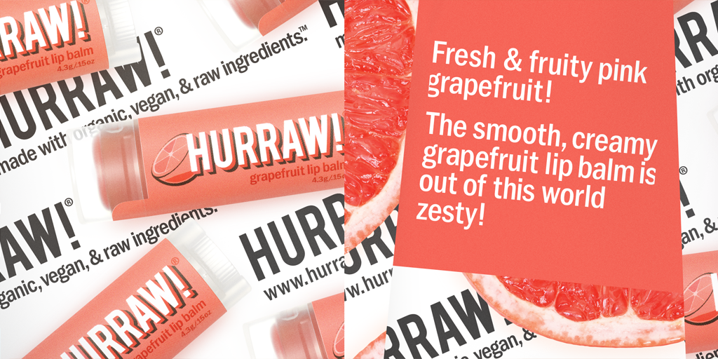 Hurraw Grapefruit Lip Balm