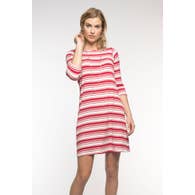 YALA- Cherry Stripe Rita Dress