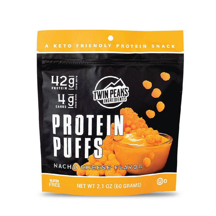 Twin Peaks Ingredients - Protein Puffs - Nacho Cheese  2.1 oz (60g)