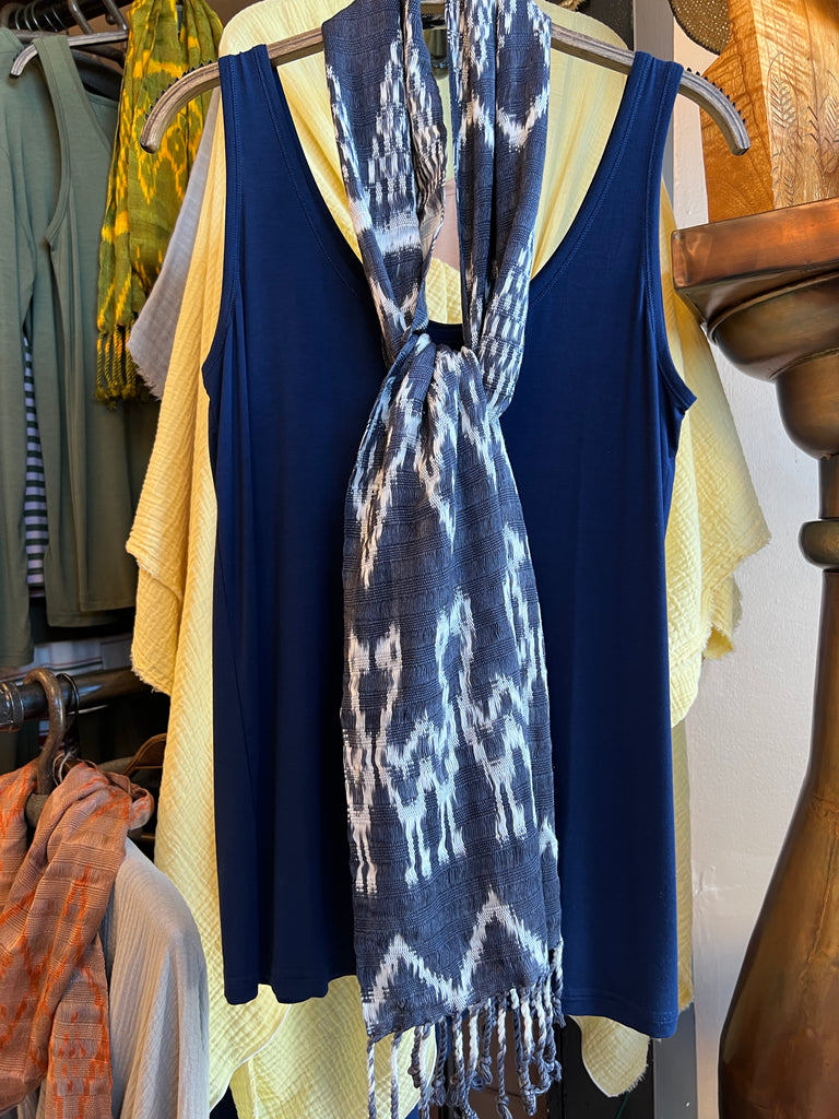 Shebobo - Various colors. GUATEMALAN HAND DYED IKAT SCARVES